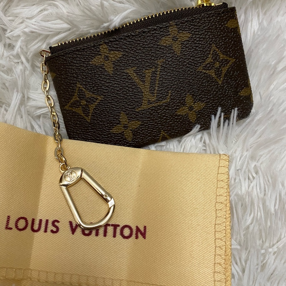Monogram key pouch